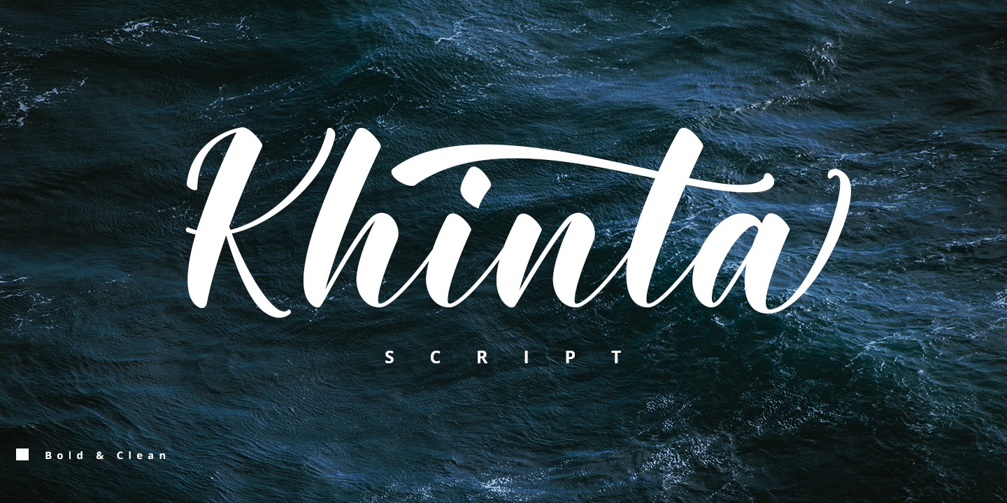 Przykładowa czcionka Khinta #1